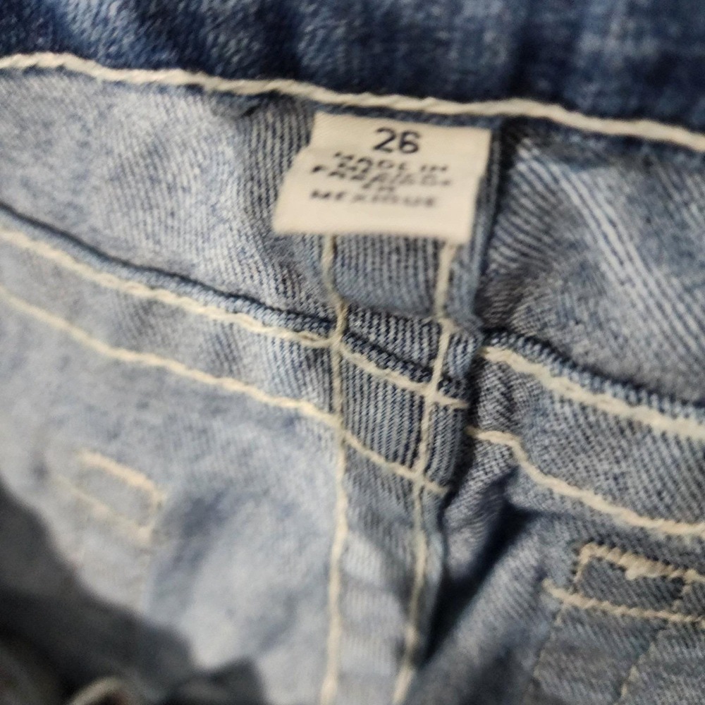 AUTHENTIC True Religion Jeans Women 26 Light Wash Skinny Low Rise Hidden Pocket - Picture 14 of 14